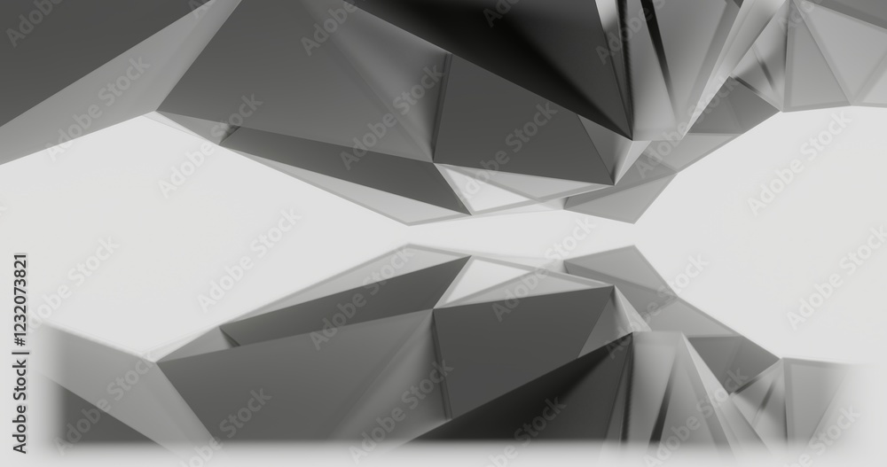 Poster abstract gray background geometric pattern of design 3d render