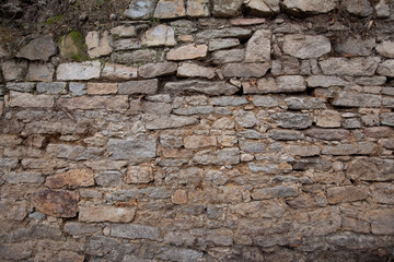 stary kamienny mur z kamienia granitu