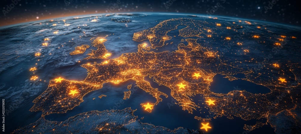 Poster Digital Constellation of Europe Networks, Connectivity, and Data Integration in the EU