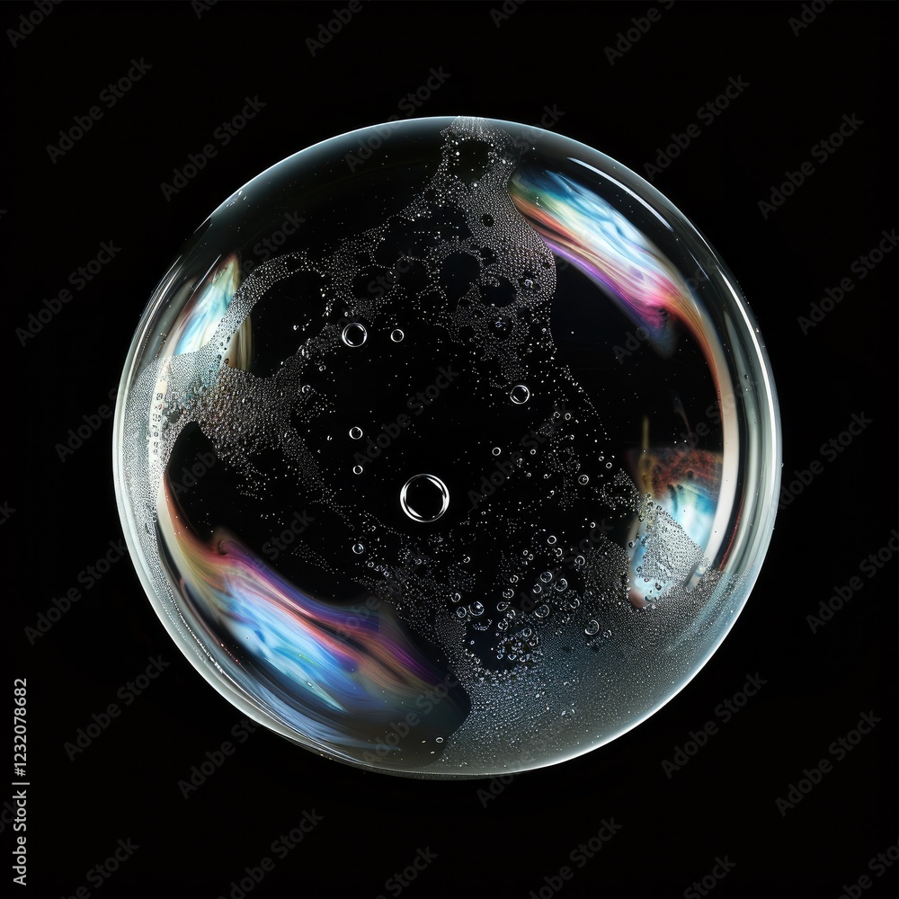 Poster the bubble is weirdly shaped and has a black background.