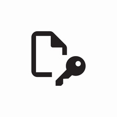 key file icon sign vector