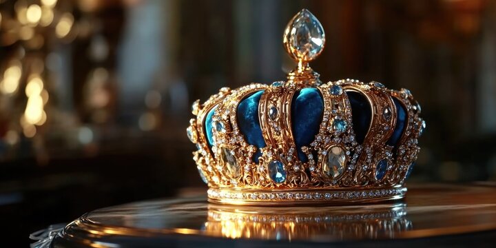 Gold Crown on Table