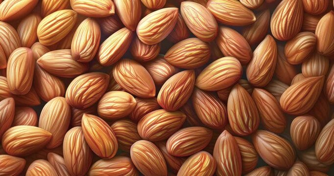 almond nuts background close-up detailed texture organic natural healthy food pattern