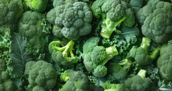 fresh green broccoli close-up crisp texture organic healthy vibrant natural vegetable background