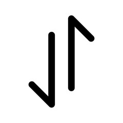 mobile data glyph icon