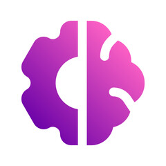 brainstorming gradient icon