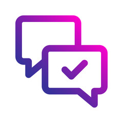 feedback gradient icon