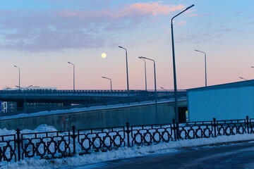 Moon over the bridge