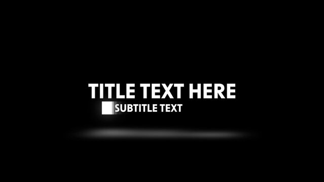 Black & White Neon Glowing Lower Third