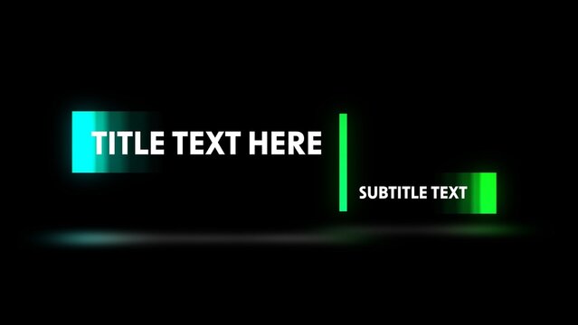 Bright Glowing Neon Gradient Lower Third