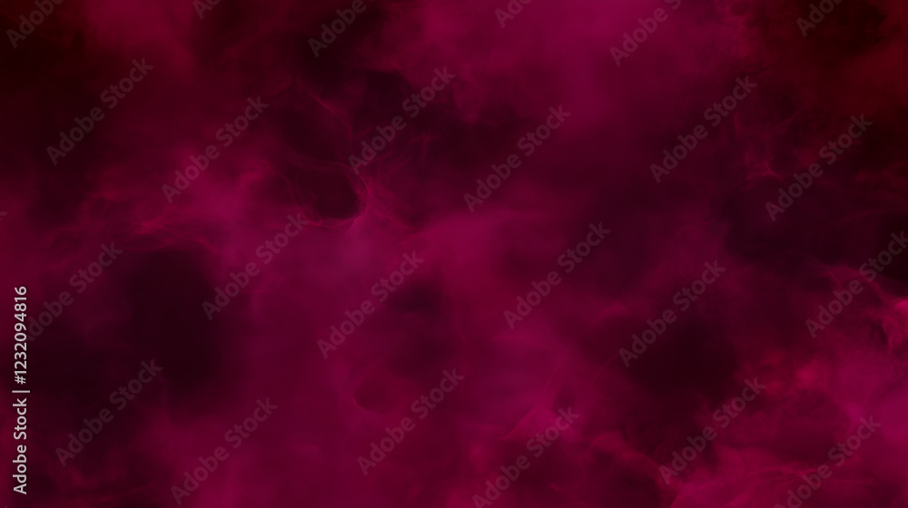 Poster dark maroon abstract background with deep organic textures blending smoke and paint effects. moody a