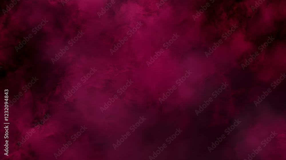 Poster dark maroon abstract background with deep organic textures blending smoke and paint effects. moody a
