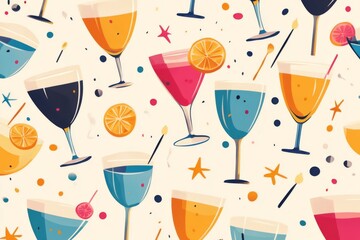 Colorful Cocktail Pattern
