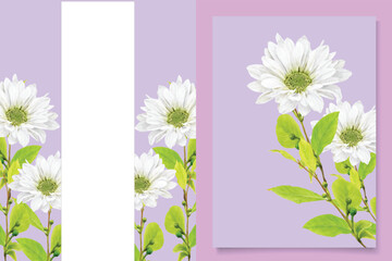 Obraz premium wedding invitation card with floral element