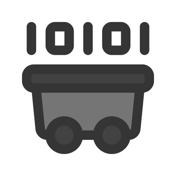 recommend clip art: data mining outline fill icon