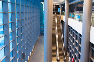 Escalator at the train station