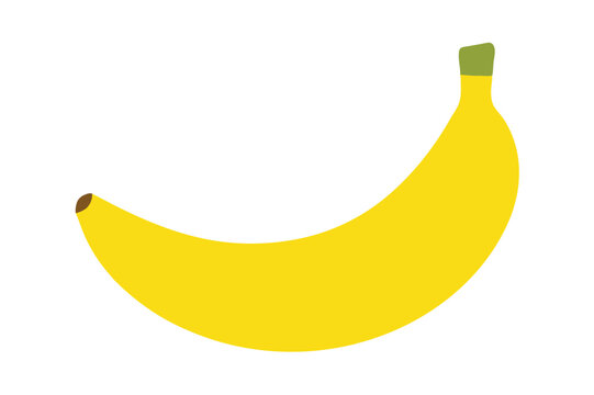 illustration of banana whrite background