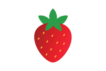 strawberry on white background