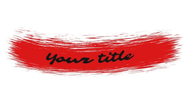 Paint Brush Stroke Clean Title Intro