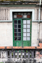 Naklejka premium Old building around the Joao Goulart viaduct in the center of the city of Sao Paulo, Brazil