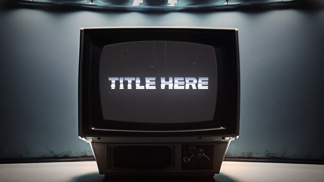 Old School VHS TV Title Intro