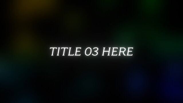 Old School Light Leak Tripple Title Intro