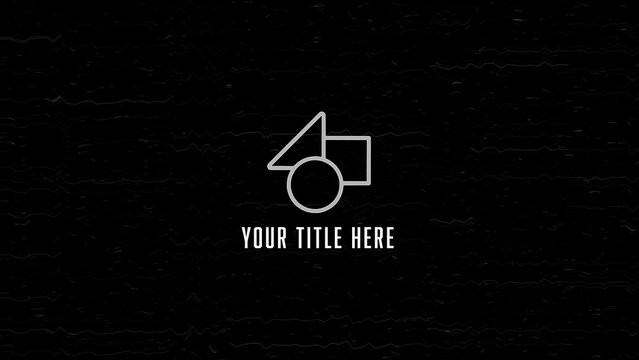 Grunge Glitch Distortion Logo Reveal