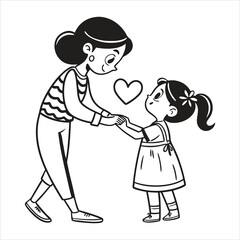 International Mother Day vector art illustration