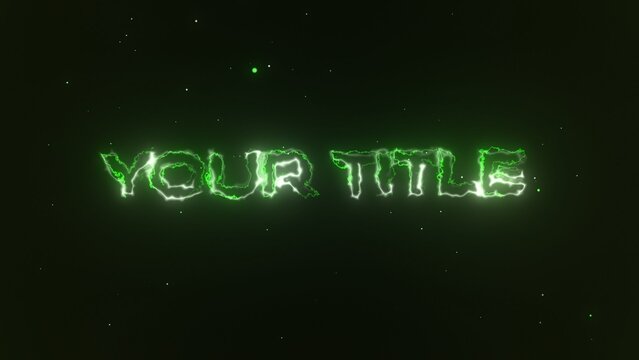 Charged Powerful Electric Text & Title Intro