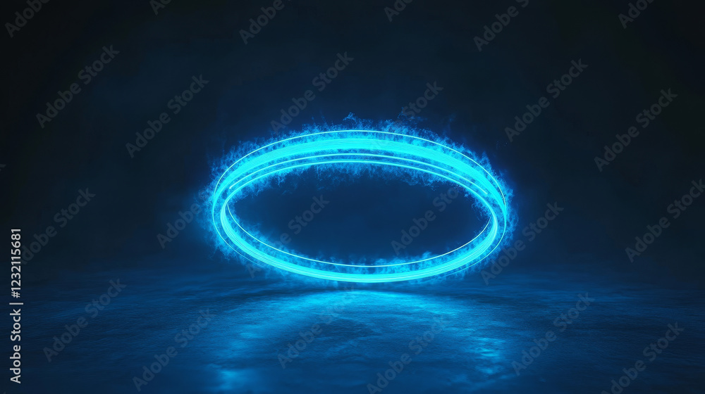 Poster 3d wifi wave light effect. abstract scan radar sensor sound signal technology digital sign. transpar
