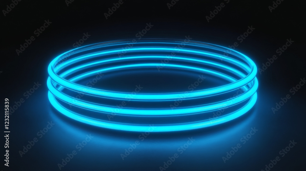 Poster 3d wifi wave light effect. abstract scan radar sensor sound signal technology digital sign. transpar