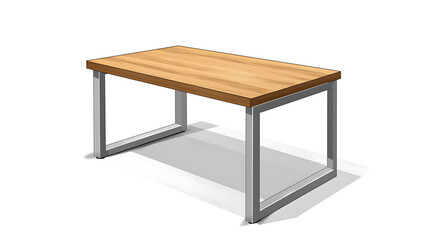 Fototapeta premium A wooden table with a silver frame