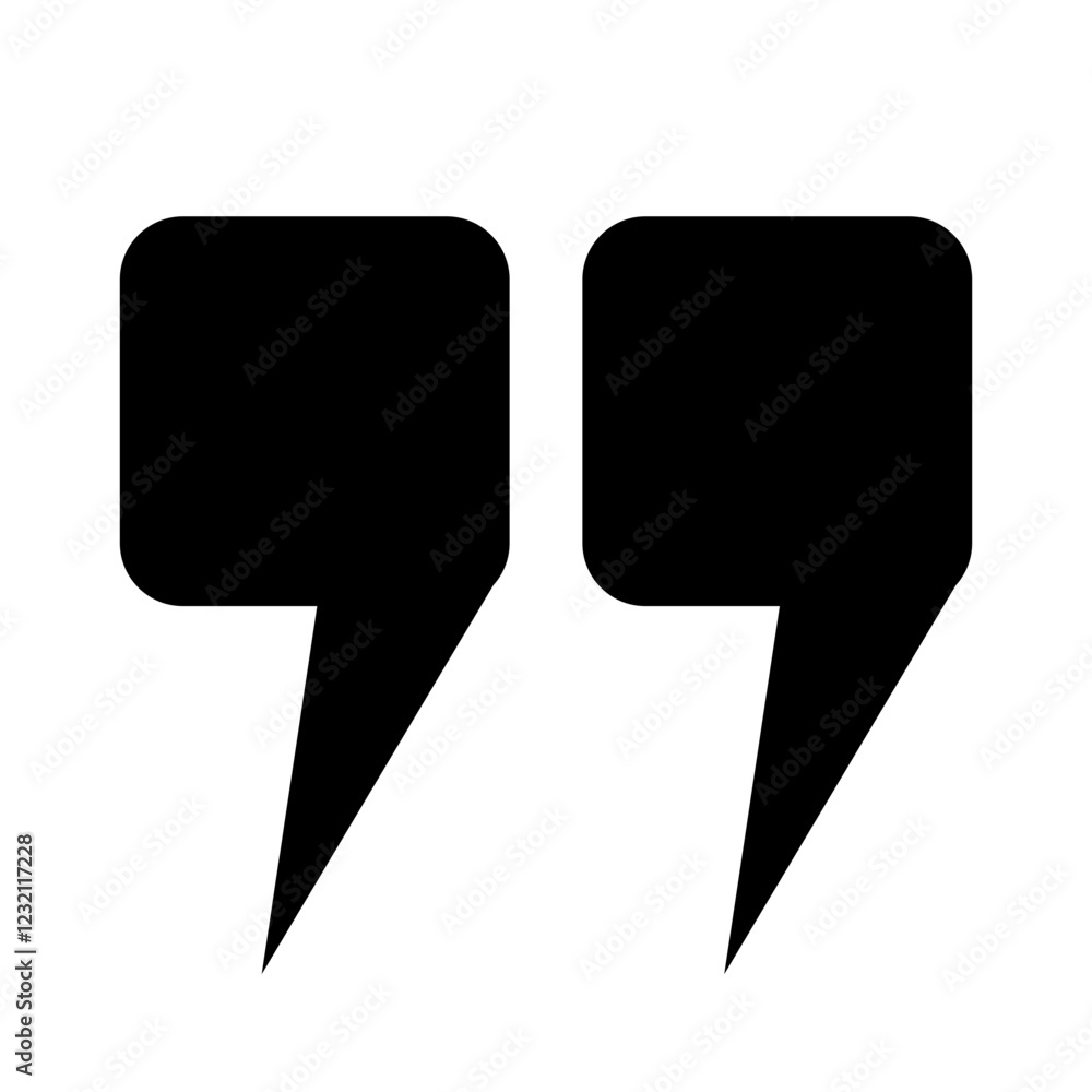 Fototapete quoting signs in the title, square check marks, and quote icons in the comments. the quotation marks