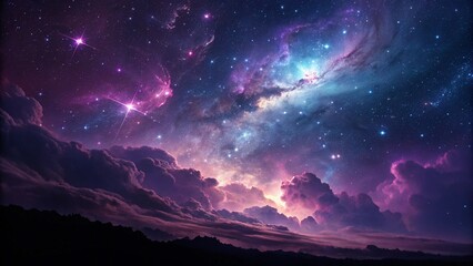 Naklejka premium background with stars