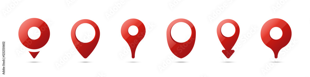 Poster location pin pointer illustration. map marker icons. gps tracker. gps pin symbos. map pin vector ill