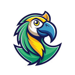 vector image of a parrot