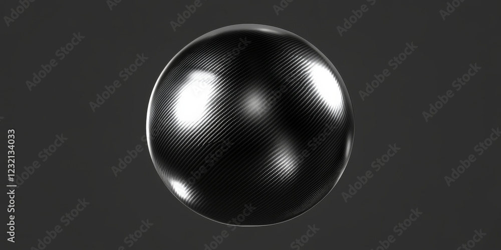 Poster silver spherical carbon textures with a polished and glossy effect. sleek and modern design for high