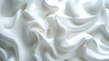 Fototapeta premium Delicious whipped cream topping kitchen setting food photography bright and airy environment close-up view culinary concept for dessert decoration