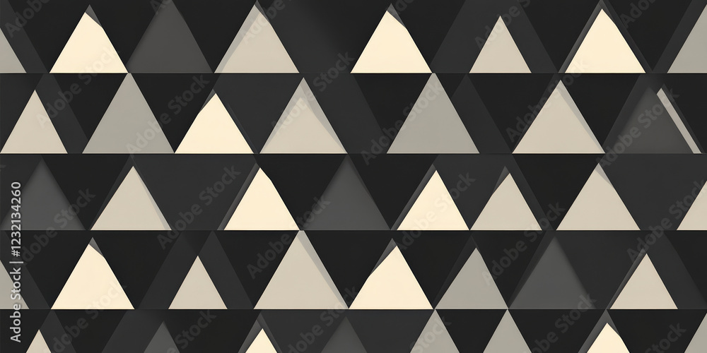 Poster dark gray and platinum geometric universal background for business presentation. elegant seamless pa