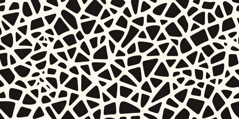 Black and silver geometric universal background for business presentation. Abstract minimalist seamless pattern featuring empty triangular shapes, creating a sophisticated halftone monochrome design