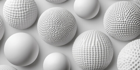 Fototapeta premium Light gray spherical carbon textures with subtle, intricate patterns. A clean and modern aesthetic for professional designs.