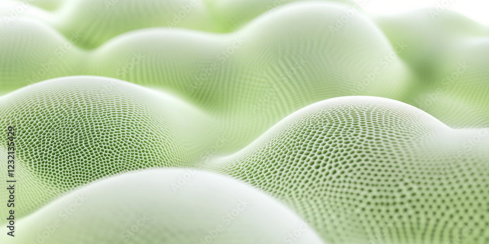 Canvas Prints light green spherical carbon textures with a fresh, smooth finish. subtle and organic patterns for n