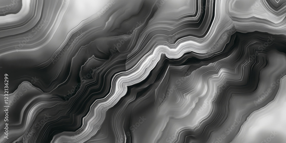 Poster abstract gray agate texture background with subtle monochromatic layers and smooth gradients. a mini