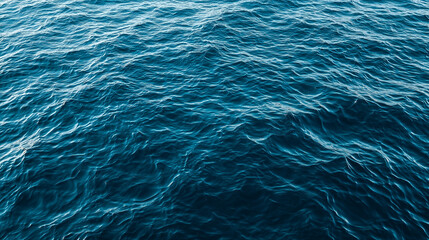 Deep Blue Ocean Surface with Gentle Waves