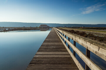 A pier on the sunny day
