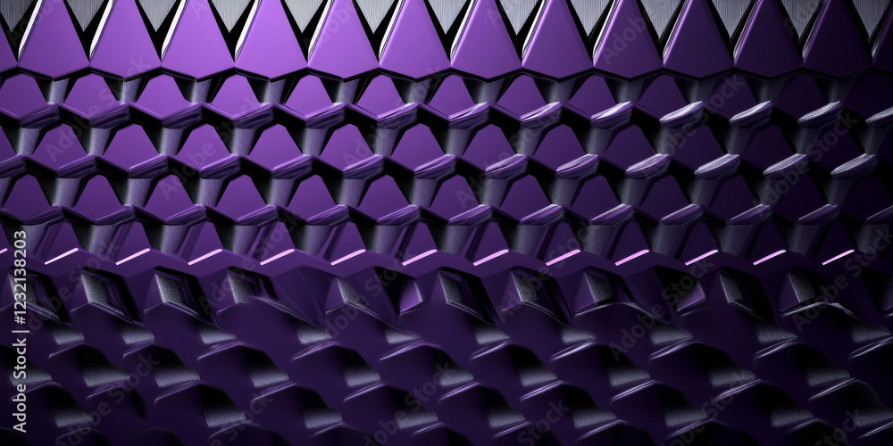 Aufkleber dark purple and silver geometric background for business presentation. abstract seamless triangular 