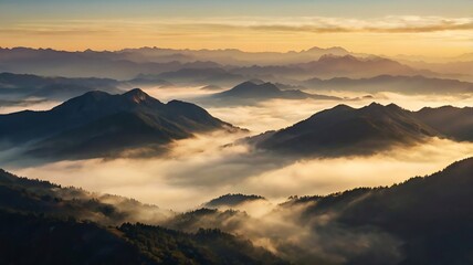 Obraz premium sunrise in the mountains