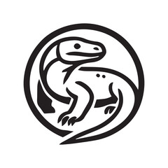 2d Komodo logo on a white background