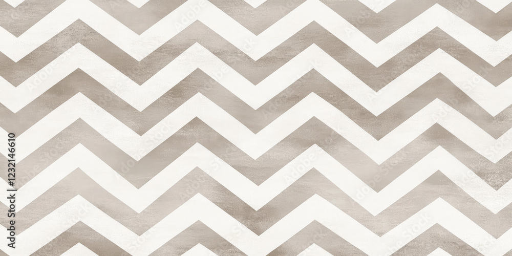 Aufkleber warm taupe and white geometric background for business presentation. abstract seamless triangular pa