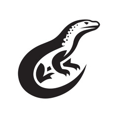 Fototapeta premium 2d Komodo logo on a white background